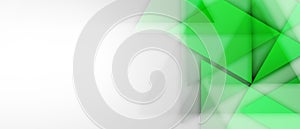 green Creative polygonal wallpaper and background