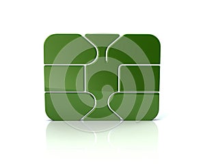 Green credit debit card chip