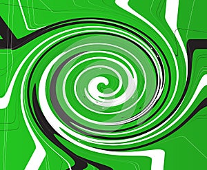 Green Criss Cross Vortex Background