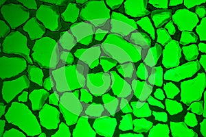 Green cristals abstract background photo