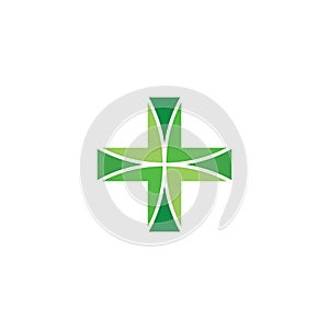 green cross logo icon health symbol