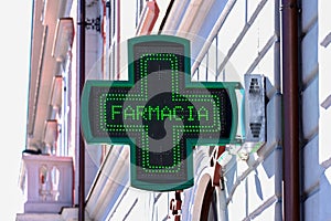 Green Cross Pharmacy sign led