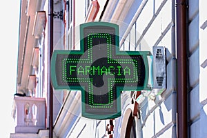 Green Cross Pharmacy sign led photo