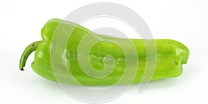 Green cubanelle chili pepper