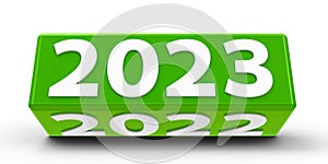 Green cube 2023-2022