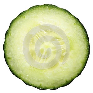 Green cucumber slice