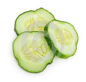 Green cucumber slice