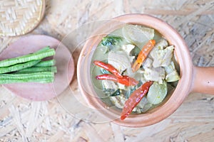 Green curry with pork Kang Keaw Wan