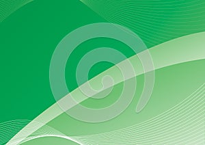 Green Curves Background