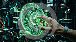 Green Cyber Data Network Visualization