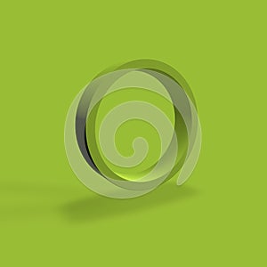 Green 3D circle or ring photo