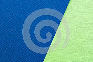 Green and dark  blue pastel paper color for background