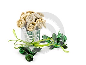 Green decorative composition