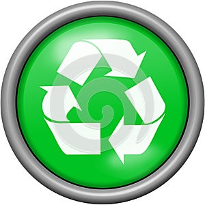 Green design recycling in round 3D button
