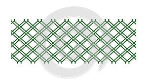 Green Diagonal Grid Pattern Abstract Background, vector design Generative AI