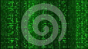 Green Digital BG. Coding or Hacking Concept.