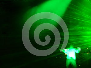 Green DJ atmosphere