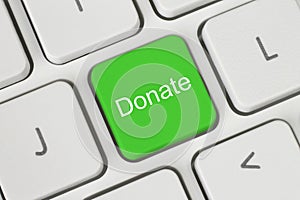 Green donate button