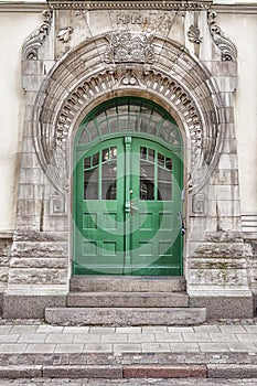 Green Door Art Nouveau