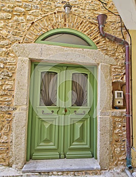Green door, Chios island