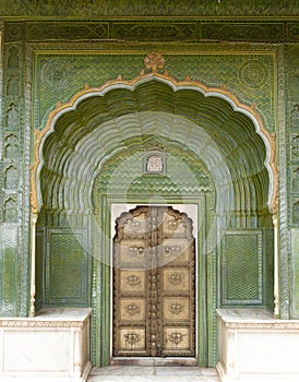 Green door, City Palace, Jaipur