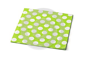 Green dot paper napkin
