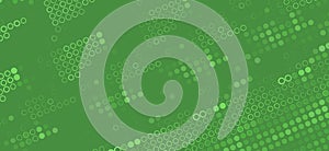 Green dotted tech background. Techno vector pattern