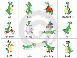 Green dragon english verbs