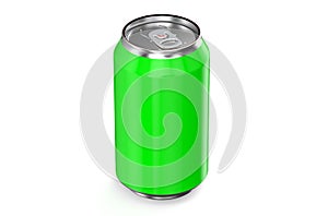 Green drink metallic can