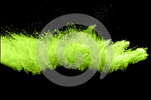 Green dust explosion