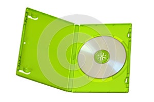 Green DVD-CD Case with Disc