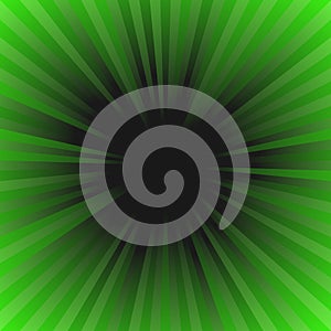 Green dynamic ray burst background - abstract gradient vector design