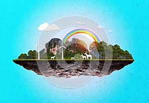 Green Earth concept .ecosystem