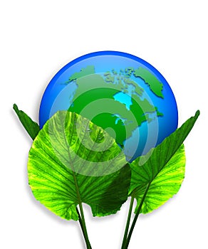 Green Earth Ecology graphic 3D