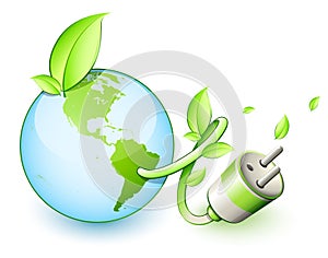 Green Earth Electric Plug