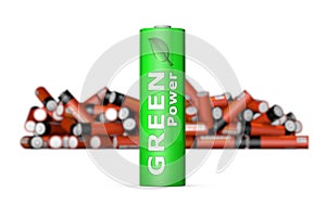 Green Eco Battery in Front
