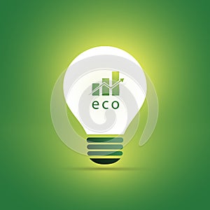 Green Eco Energy Concept Icon - Economic Growth