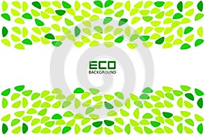 Green eco friendly backgrounds with leaf patterns