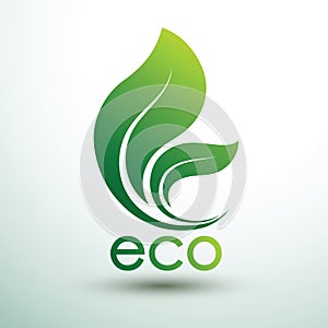 Green eco labels concept