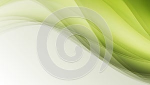 Green eco wave leaf creative lines abstract background