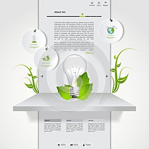 Green eco website template