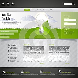 Green eco website template