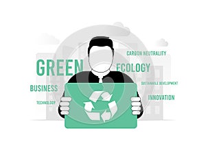 Green Ecological Environmental Marketing. Green Technology Innovations. Eco-Friendly Technology Businesses. Sustainable