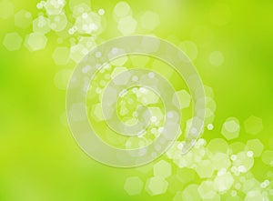 Green ecology bokeh abstract background