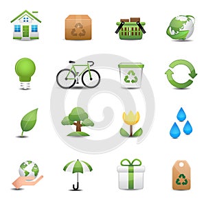 Green Ecology Icon Set