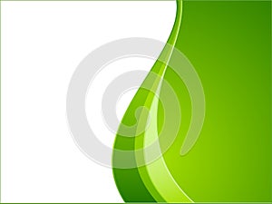 Green ecology wave background template