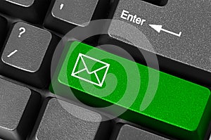 Green email button