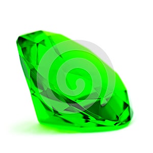 Green emerald gemstone