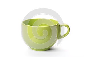 Green empty cup