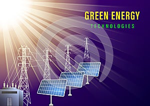 Green energy banner